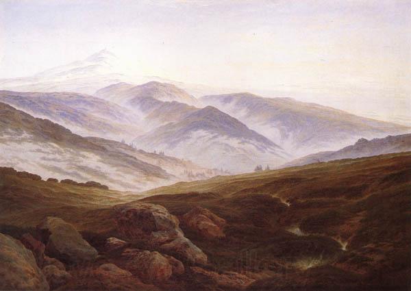 Caspar David Friedrich Riesengebirge Norge oil painting art